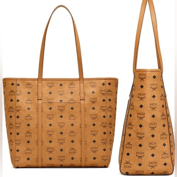 ❌SOLD❌NWT MCM Toni Visetos Coated Canvas Shopper Tote Bag - Picture 16 of 16